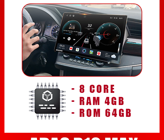màn hình android ô tô ADAS P10 Max Bisosnic