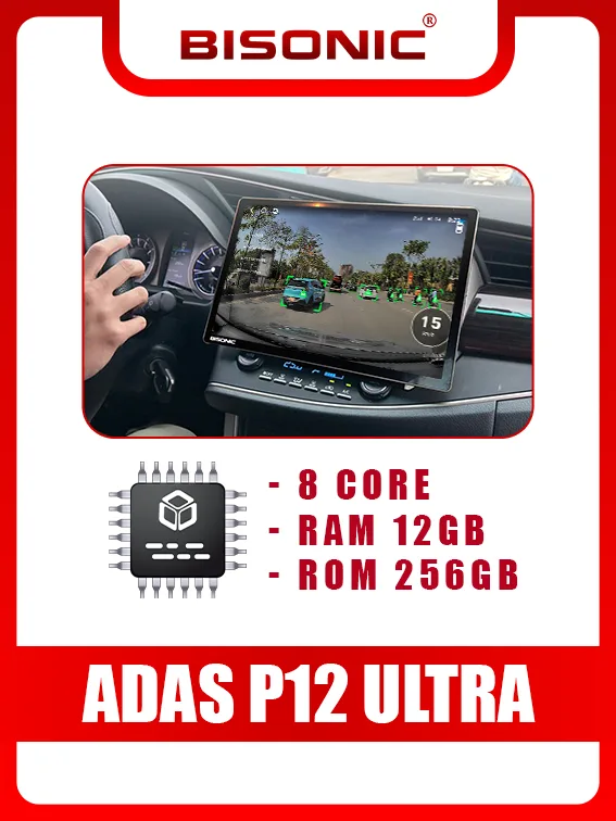 man hinh android oto ADAS P12 Ultra Bisonic