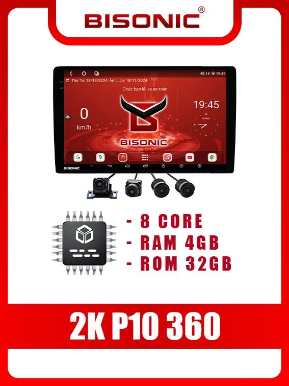 Màn hình android Bisonic2K P10 360