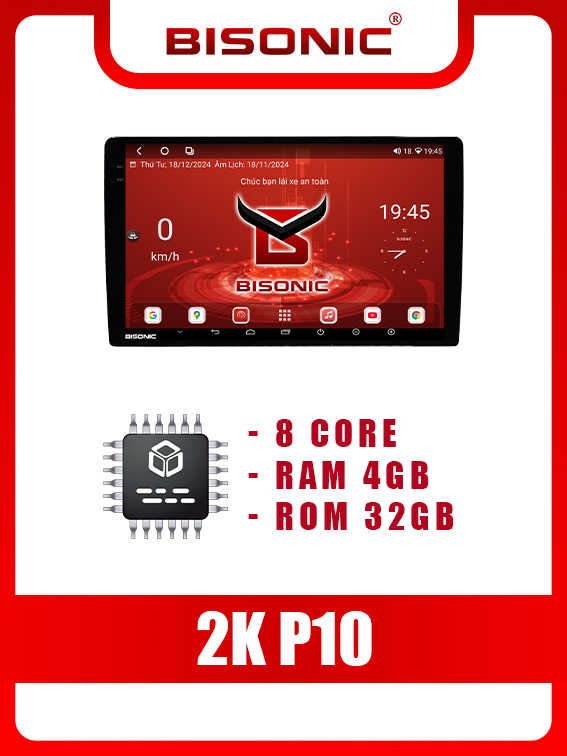 Màn hình android Bisonic 2K P10