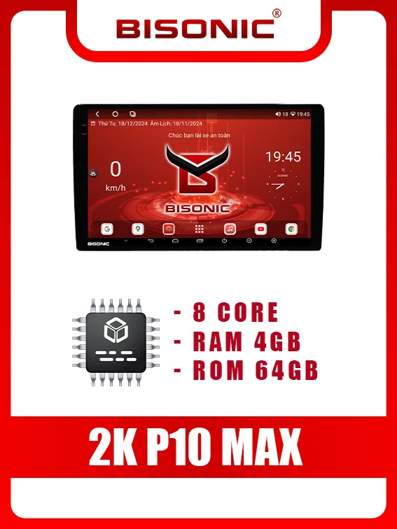 Màn hình android Bisonic 2K P10 Max