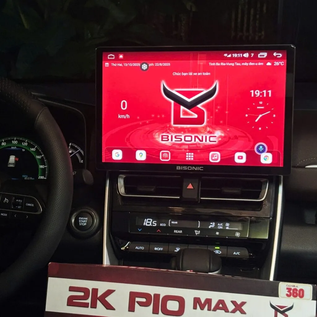 Màn hình android ô tô Bisonic 2K P10 Max 360