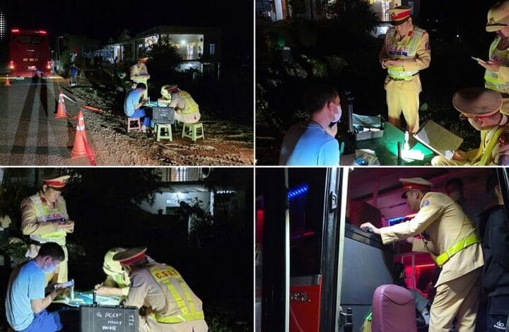 Thái Nguyên: Xử lý xe khách 43 chỗ “nhồi nhét” 63 người đêm cao điểm Tết