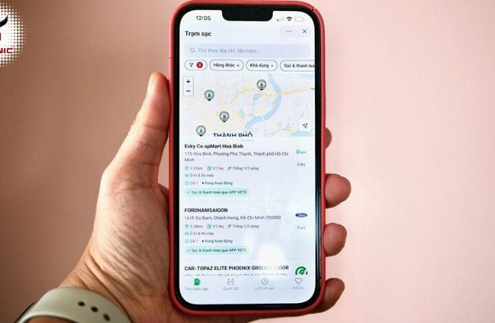 App VETC Ra Mắt Tính Năng Tìm Trạm Sạc Xe Điện Mới Nhất
